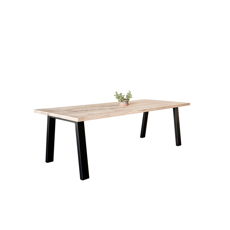 Borough Wharf Kettering Solid Oak Dining Table Wayfair.co.uk